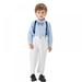 Boys 4 Pieces Suits Slim Fit Outfits - Vest Sets - Formal Dresswear for Boy