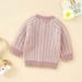LYCAQL Baby Girl Clothes Baby Girl Boy Knit Cardigan Sweater Hoodies Warm Tops Toddler Outerwear Jacket Coat Outfit Kid (Pink 0-3 Months)