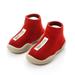 LYCAQL Baby Socks Warm Solid -Slip Boys Toddler Baby Kids Letter Girls Knitted Baby Care Baby Boy Shoe Socks (Red 25)