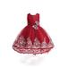 Phenas Girls Embroidery Flowers Cocktail Dress Kid Wedding Ball Gown Toddler Princess Pageant Evening Dresses