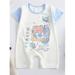 Ydojg Baby Girl Romper Children Boys Cartoon Romper Short Sleeve Cute Animals Jumpsuit Outfits Clothes