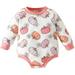 Newborn Baby Girl Boy Halloween Outfit Pumpkin Romper Oversized Sweatshirt Neutral Halloween Stuff Gifts Clothes