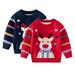 CSCHome Baby Boy Christmas Knitted Sweater Lightweight Sweater Pullover Sweater for Toddler Kids New Long Sleeve Kids Clothes for 1-7Y