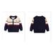 LYCAQL Baby Boy Clothes Toddler Boys Full Zip Knit Cardigan Sweater Long Sleeve Outwear Outfit for Kids Children Winter (Dark Blue 4-5 Years)