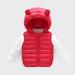 Baby Deals!12 Months-5 Years Toddler Girl Bear Puffer Vest with Hoode Zip up Black Toddler Vest Puffer Winter Baby Puffer Vest Snowcoat Light Puffer Jacket Outwear Windproof Clothes