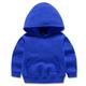 Cethrio Kids Hoodies Boy and Girls Solid with Pockets Pullover Blue Hoodies Size 6-7 Years