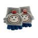 Wiueurtly Hats And Gloves for Kids Toddler Soft Convertible Flip Top Cartoon Gloves Kids Baby Boys Girls Winter Warm Knit Fingerless Mitten