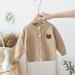 KYAIGUO 1M-5T Kids Baby Cardigan Cable Knit Toddler Cardigan Long Sleeve Fall Winter Open Front Knit Sweater Button Down Knit Coat Outwear
