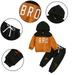 Godderr 2PCS Newborn Toddler Baby Boys Clothing Sets Long Sleeve Hooded T Shirt and Solid Color Pants Two-Piece Outfits Fall Clothes Sets 6M-4Y