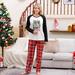 Family Matching Christmas Pajamas Set Cotton Xmas Deer Holiday Pajamas Sleepwear Mother x-Large