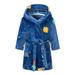 Esaierr 2-12T Girls Boys Hooded Cotton Robe for Kids Toddler Cartoon Soft Bathrobe Printed Fleece Bath Towel Skin-Friendly Beach Towel Bathrobe