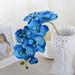 Bouquets Real flower orchid Artificial Flower Decoration Artificial Orchid Flower Stem Real White Simulation Butterfly Phalaenopsis Flowers For Home Wedding Party Decoration