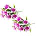 2PC Lily Flower Artificial Flower Potted Decoration Wedding Decoration Dry Flower Decoration Artificial Artificial Artificial Flower Artificial Flowers Artificial Plants & Flowers Home Decor