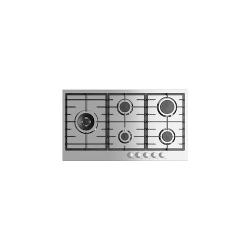 KOCHFELD KT905.5XX, EDELSTAHL, WOK-BRENNER 4 KW, WOK-AUFSATZ.