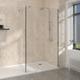 Walk in Shower Enclosure Wet Room Panels Easy Clean Glass 1400mm Shower Screen with 215mm Return Panel - NRG