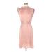 Banana Republic Casual Dress Mock Sleeveless: Pink Solid Dresses - Women's Size 4