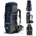 Night Cat Hiking Backpack 70L 90L Internal Frame Rucksack Bag Large Backpack For Men Travel Trekking Camping Climbing Cycling With Waterproof Rain Cover Adjustable Shoulder Strap Water