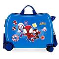 Marvel Spiderman Go webs go Blue Children's Suitcase 50x39x20 cms Rigid ABS Side combination lock 34L 1.8 kgs 4 Wheels Hand Luggage