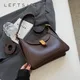 Leftside-Sac à main rétro solide pour femme sac à bandoulière pour femme sacs à main vintage sac