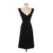 Narciso Rodriguez Cocktail Dress - A-Line Plunge Sleeveless: Black Print Dresses - Women's Size 4