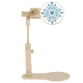 Wooden Embroidery Stand Embroidery Hoop Hands-Free Cross Stitch Stand 360° Rotated Embroidery Hoop