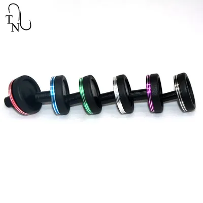 TN32 4PCS butt end Fishing Rod Building Aluminum Ring Fishing Rod End Cap Aluminium Ring Parts Fishing Pole Repair Accessory