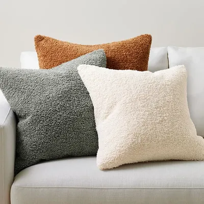 Polyester Teddy Boucle Kissen Dekokissen Fall 45*45 Dekorative Kissen Für Sofa Für Wohnzimmer Dekorative Cojines Image
