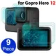 Tempered Glass Screen Protector for GoPro Hero 12 Sport Video Lens Front Back 9H Hardness Screen