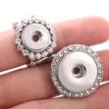 2019 neue Snap Schmuck Kristall Druckknopf Ring 12mm 18mm DIY Party Ring Boom Leben Button Ringe