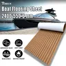 2400*550*6mm Eva Foam Faux Teak Boat Flooring tappeto coperta marrone Deck Sheet Yacht Flooring Anti