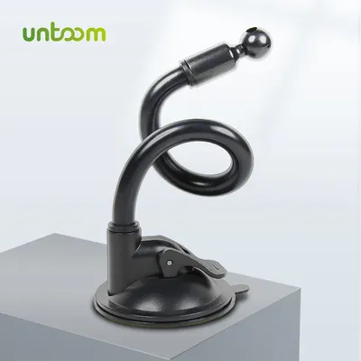 Untoom 17mm Ball Head Suction Cup Car Phone Holder Base Universal Gooseneck Long Arm for Car Dashboard Windshield Phone Mount