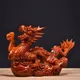 Holz Drachen Figur kreative chinesische Drachen Ornament Handwerk Figur Tischplatte Holz Tier Dekor