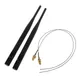 2x 6dBi M.2 IPEX MHF4 U.fl Kabel zu RP-SMA Wifi Antenne Signal Kabel Set für intel AC 9260 9560 8265