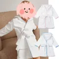 Großhandel Kinder Pyjama Robe Baby kleidung Kinder Geschwister Frottee Badet uch Robe zu Hause