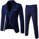 Männer Frühling 3 Stück klassische Blazer Anzug Sets Männer Business Blazer Weste Hosen Anzüge Sets