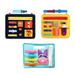 Set 3 Toddler Baby Learning Toy - Preschool Basic Skills Board for Toddlers 1-4 Years Old Skills Learning Educational Toys