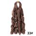 Ediodpoh Large Curl Wig Big Wave Braid Wig Hair Receiving Bundle Double Extensions Wigs for Women C