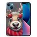 MAXPRESS Christmas Case for Samsung Galaxy A54 5G Cute Merry Christmas Pattern Phone Case Gifts Translucent Silicone Hard PC + Shockproof Protective Cover-Christmas Elk