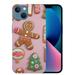 MAXPRESS Christmas Case for iPhone 15 Pro Max Cute Merry Christmas Pattern Phone Case Gifts Translucent Silicone Hard PC + Shockproof Cover for iPhone 15Pro Max 6.7 inch-Gingerbread Man