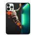 MAXPRESS Case Compatible with iPhone 15 Case Basketball Players 152 Pattern Design Glass Back Shock Absorption Bumper Protective Case for iPhone 15
