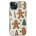 MAXPRESS Christmas Clear Phone Case for iPhone 14 Gingerbread Man Pattern Case Cover Protective Slim Shockproof Cover Boys Girls Phone Case for iPhone 14 6.1 Inch