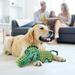 Green Crocodile Dog Toy Tough Dog Toy for Large Dogs Durable Dog Toy for Medium Dog Plush Dog Toy Wrinkle Paper Dog Chew Toy for Puppy Alligator Shape Dog Stuffed Toy
