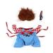 Fairnull 1 Set Pet Cosplay Costume Spooky Deadly Doll Dog Clothes Versatile Comfortable Halloween Outfit for Dogs Cats