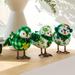 St Patricks Day Decorations Set of 3 Green St Patricks Day Bird Plush Doll with Lucky Clover Tiered Tray Decor Home Table Shelf Decor Ornaments for Irish Saint Patrick s