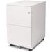 HBBOOMLIFE Modern Soho Design 2-Drawer Metal Mobile File Cabinet with Lock Key/Fully Assembled White