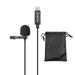 BOYA Single Head Lavalier Mic with 6M Cable Omnidirectional Polar Pattern Clear Sound Recording USB Type C Compatibility