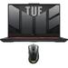 ASUS TUF Gaming A17 Gaming/Entertainment Laptop (AMD Ryzen 7 7735HS 8-Core 17.3in 144Hz Full HD (1920x1080) GeForce RTX 4060 32GB DDR5 4800MHz RAM 2TB PCIe SSD Win 11 Pro) with TUF Gaming M3