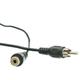 Cable Central LLC RCA Audio/Video Extension Cable - 25 Feet - RCA Male to RCA Female Black A/V Extension Cord for TVs SUBs AMPs Hi-Fis LEDs LCDs DVD and CD Players - 25 Ft