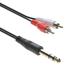 Cable Central LLC (20 Pack) 10Ft 1/4 Stereo Plug to 2 x RCA Plug - 10 Feet