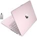 HP Premium 14 Stream HD Laptop Intel Celeron N4120 CPU 16GB RAM 64GB eMMC Webcam Intel UHD Graphics 1 Year Office Bluetooth WiFi HDMI Windows 11s Pink Hotface 32GB USB Card